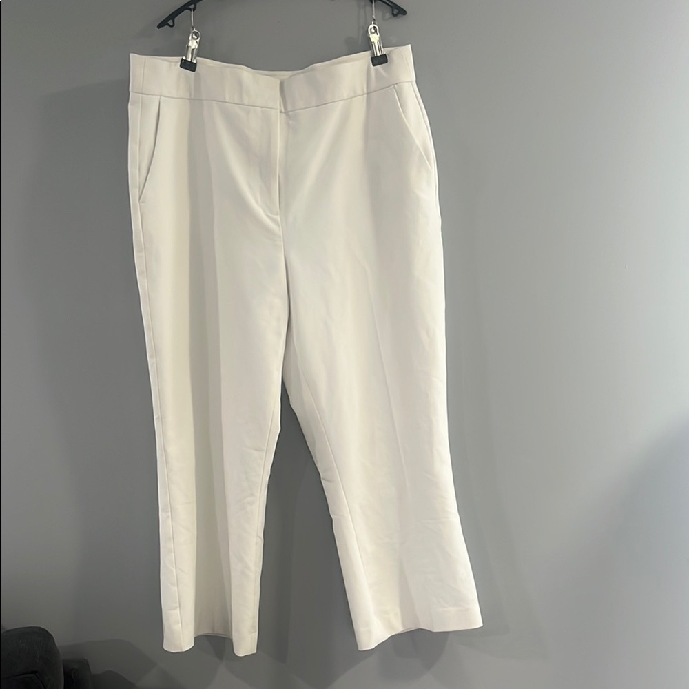 Tommy Hilfiger White Boot Cut Flare Pants